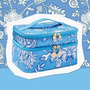 Floral Vines Soft Sided Vanity Case Blue - Roller Rabbit x Target NWT